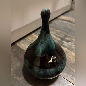 MCM Vintage Drip Glaze Pottery Bowl with Lid decorative bowl Canada